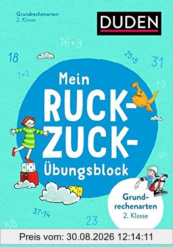Mein Ruckzuck-Übungsblock Grundrechenarten 2. Klasse