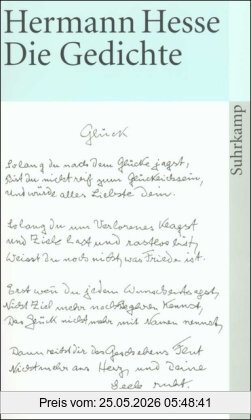 Hermann Hesse Die Gedichte 1892-1962 (suhrkamp Taschenbuch)