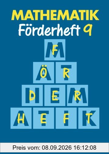 Mathematik, Neue Ausgabe für Sonderschulen, Förderhefte, H.9, EURO-Ausgabe