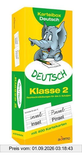 Karteibox Deutsch Klasse 2