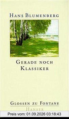 Gerade noch Klassiker. Glossen zu Fontane