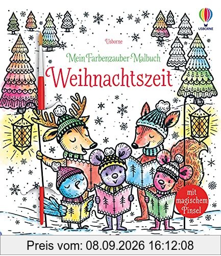 Mein Farbenzauber-Malbuch: Weihnachtszeit: mit heraustrennbaren Seiten