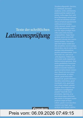 Texte der schriftlichen Latinumsprüfung