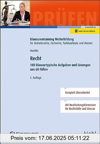 Binding : Taschenbuch, Edition : 5., aktualisierte Auflage. Online-Buch inklusive, Label : NWB Verlag, Publisher : NWB Verlag, medium : Taschenbuch, numberOfPages : 312, publicationDate : 2023-12-19, authors : Dirk Moeller, ISBN : 3470641153