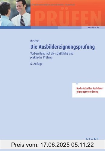 Binding : Broschiert, Edition : 6., aktual. Aufl., Label : NWB Verlag, Publisher : NWB Verlag, medium : Broschiert, numberOfPages : 351, publicationDate : 2014-04-02, authors : Adalbert Ruschel, languages : german, ISBN : 3470517568