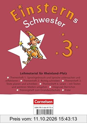 Einsterns Schwester - Sprache und Lesen - Neubearbeitung 2022 - 3. Schuljahr: Themenhefte 1-4, Training Grundwortschatz und Diagnoseheft - …
