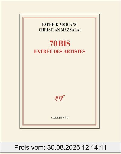 70 bis, entrée des artistes