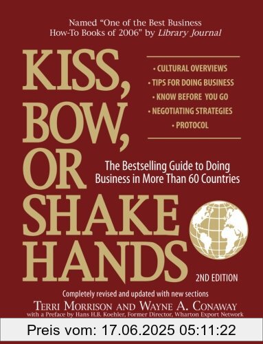 Binding : Taschenbuch, Edition : 2, Label : Adams, Publisher : Adams, NumberOfItems : 1, PackageQuantity : 1, medium : Taschenbuch, numberOfPages : 608, publicationDate : 2006-10-27, authors : Terri Morrison, languages : english, ISBN : 1593373686