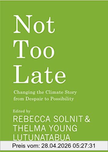 Rebecca Solnit Not Too Late, Changing The Climate Story From Despair To Possibility