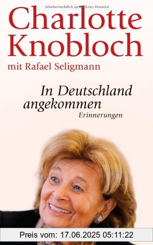 Binding : Gebundene Ausgabe, Label : Deutsche Verlags-Anstalt, Publisher : Deutsche Verlags-Anstalt, medium : Gebundene Ausgabe, numberOfPages : 336, publicationDate : 2012-10-22, releaseDate : 2012-10-22, authors : Charlotte Knobloch, Rafael Seligmann, languages : german, ISBN : 3421044775