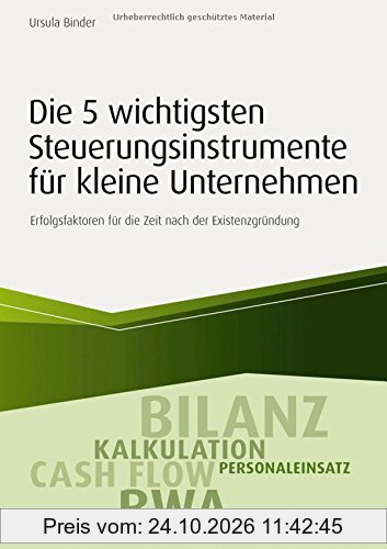 Die 5 wichtigsten Steuerungsinstrumente für kleine Unternehmen: Erfolgsfaktoren für die Zeit nach der Existenzgründung (Haufe Fachbuch)