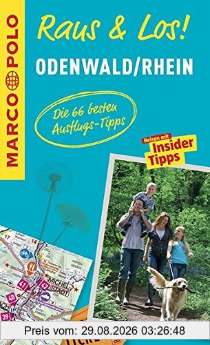 MARCO POLO Raus & Los! Odenwald, Rhein: Das Package für unterwegs: Der Erlebnisführer mit großer Erlebniskarte