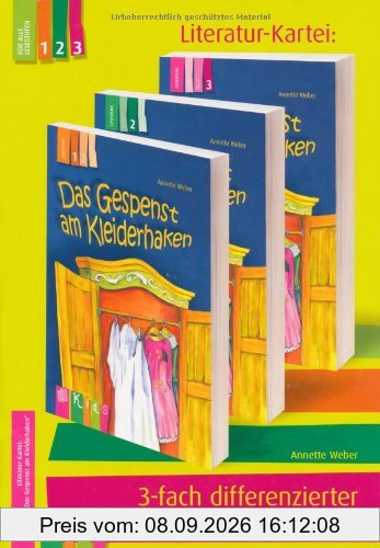 Das Gespenst am Kleiderhaken 3-fach differenzierter Lesebegleiter (KidS - Literatur-Kartei)