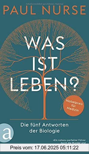 Binding : Gebundene Ausgabe, Edition : 1., Label : Aufbau Verlag, Publisher : Aufbau Verlag, medium : Gebundene Ausgabe, numberOfPages : 184, publicationDate : 2021-08-16, authors : Paul Nurse, translators : Hainer Kober, ISBN : 3351038887