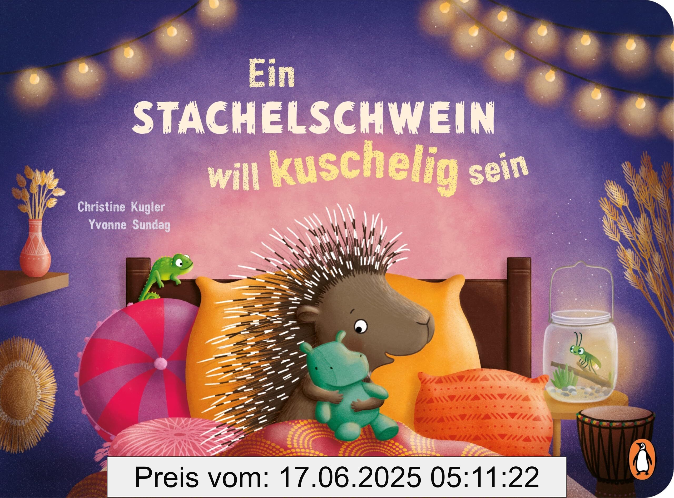 Binding : hardcover, Label : Ein Stachelschwein will kuschelig sein : Pappbilderbuch ab 2 Jahren zum Thema Einschlafen, medium : hardcover, numberOfPages : 14, publicationDate : 2025-02-19, releaseDate : 2025-02-19, languages : german, ISBN : 3328303626