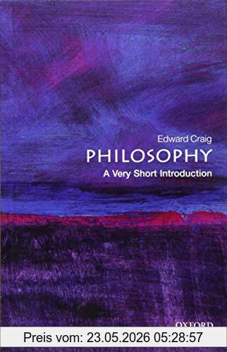Edward Craig Philosophy, A Very Short Introduction