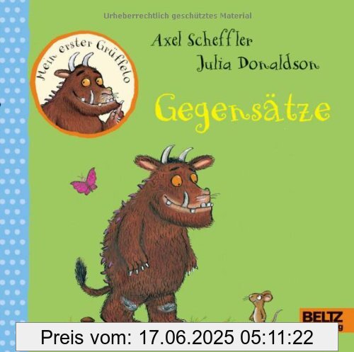 Binding : Pappbilderbuch, Edition : Deutsche Erstausgabe, Label : Beltz & Gelberg, Publisher : Beltz & Gelberg, medium : Sonstige Einbände, numberOfPages : 12, publicationDate : 2012-03-07, authors : Axel Scheffler, Julia Donaldson, languages : german, ISBN : 3407794592