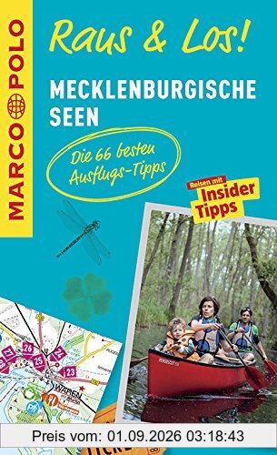 MARCO POLO Raus & Los! Mecklenburgische Seen: Guide und große Erlebnis-Karte in praktischer Schutzhülle