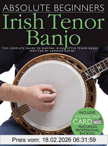 Eamonn Coyne Absolute Beginners, Irish Tenor Banjo (Book & Download Card), Noten, Songbook, E-Bundle, Download (Audio) Für Banjo