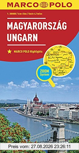 MARCO POLO Länderkarte Ungarn 1:300 000 (MARCO POLO Länderkarten)
