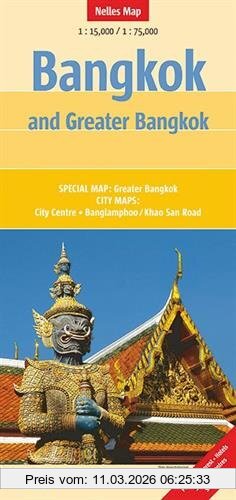 Nelles Verlag Nelles Map Landkarte Bangkok And Greater Bangkok, 1, 15.000 / 1, 75.000 | Reiß- Und Wasserfest; Waterproof And Tear-resistant; Indéchirable Et