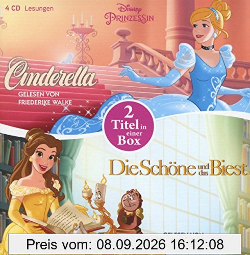 Disney Prinzessin: Die Schöne und das Biest - Cinderella: 2 Titel in einer Box (Disney Prinzessinnen, Band 2)