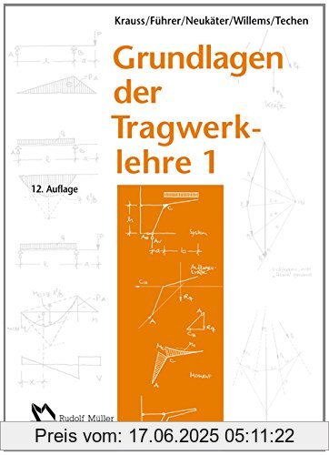 Binding : Broschiert, Edition : 12, Label : Müller, Rudolf, Publisher : Müller, Rudolf, medium : Broschiert, numberOfPages : 362, publicationDate : 2014-09-24, authors : Krauss, Univ.-Prof. em. Dr.-Ing. Franz, Führer, Univ. - Prof. em. Dr.-Ing. Wilfried, Neukäter, Prof. Dipl.-Ing. Hans Joachim, Willems, Prof. Dipl.-Ing. Claus-Christian, Techen, Prof. Dr.-Ing. Holger, languages : german, ISBN : 3481032889