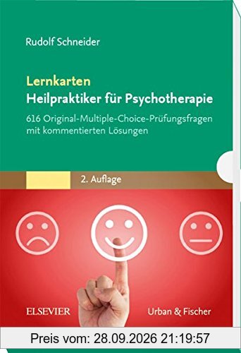 Lernkarten Heilpraktiker für Psychotherapie: 616 Original-Multiple-Choice-Prüfungsfragen mit kommentierten Lösungen