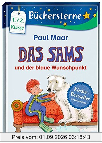 Das Sams und der blaue Wunschpunkt: Mit 16 Seiten Leserätseln und -spielen (Büchersterne)