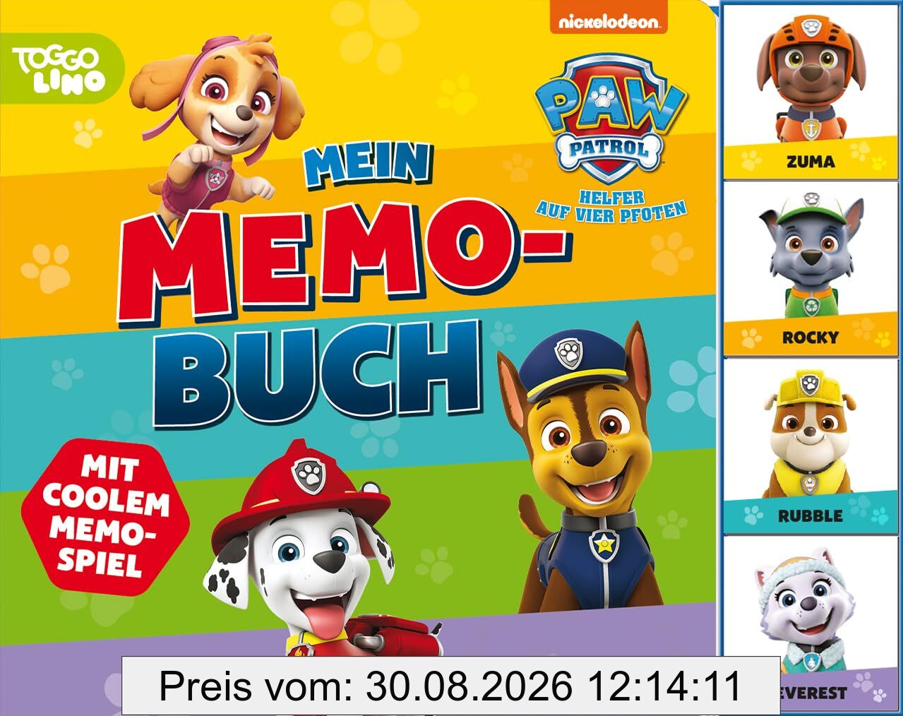 PAW Patrol Mein Memo-Buch: Mit 40 Memo-Karten! Für Kinder ab 3 Jahren