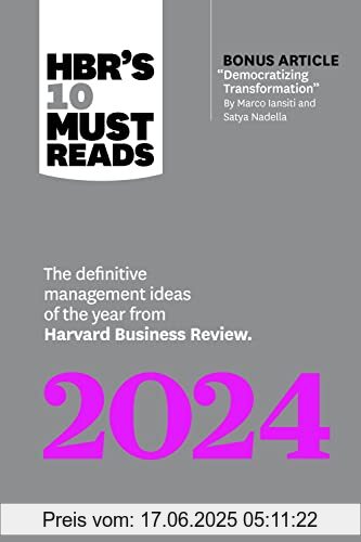 Binding : Taschenbuch, Label : Harvard Business Review Press, Publisher : Harvard Business Review Press, medium : Taschenbuch, numberOfPages : 208, publicationDate : 2023-10-10, releaseDate : 2023-10-10, authors : Review, Harvard Business, Marco Iansiti, Satya Nadella, Lynda Gratton, Washington, Ella F., ISBN : 1647825784