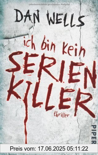 Binding : Taschenbuch, Edition : 4, Label : Piper Taschenbuch, Publisher : Piper Taschenbuch, medium : Taschenbuch, numberOfPages : 384, publicationDate : 2010-11-01, authors : Dan Wells, translators : Jürgen Langowski, languages : german, ISBN : 3492267718