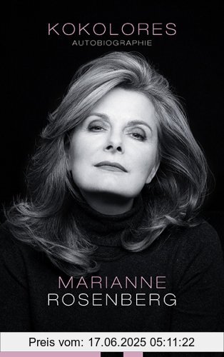 Binding : Gebundene Ausgabe, Label : List, Publisher : List, medium : Gebundene Ausgabe, numberOfPages : 272, publicationDate : 2006-09-01, authors : Marianne Rosenberg, languages : german, ISBN : 3471785868