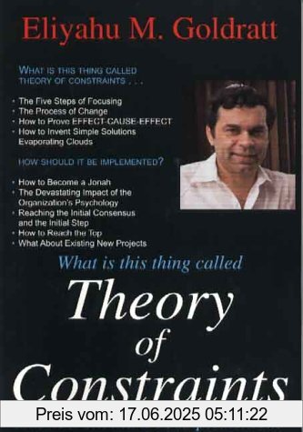 Binding : Taschenbuch, Label : North River Pr Inc, Publisher : North River Pr Inc, NumberOfItems : 1, medium : Taschenbuch, publicationDate : 1990-06-01, authors : Goldratt, Eliyahu M., languages : english, ISBN : 0884271668
