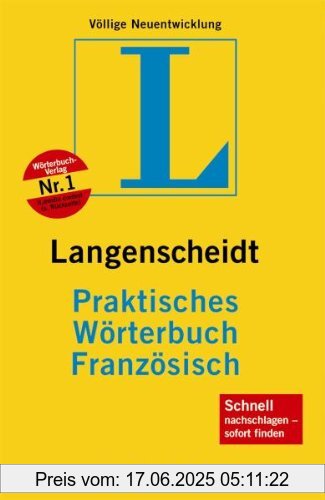 Binding : Gebundene Ausgabe, Edition : 5. Auflage, Label : Langenscheidt, Publisher : Langenscheidt, medium : Gebundene Ausgabe, numberOfPages : 1487, publicationDate : 2007-04-04, publishers : Redaktion Langenscheidt, languages : german, french, ISBN : 3468104618