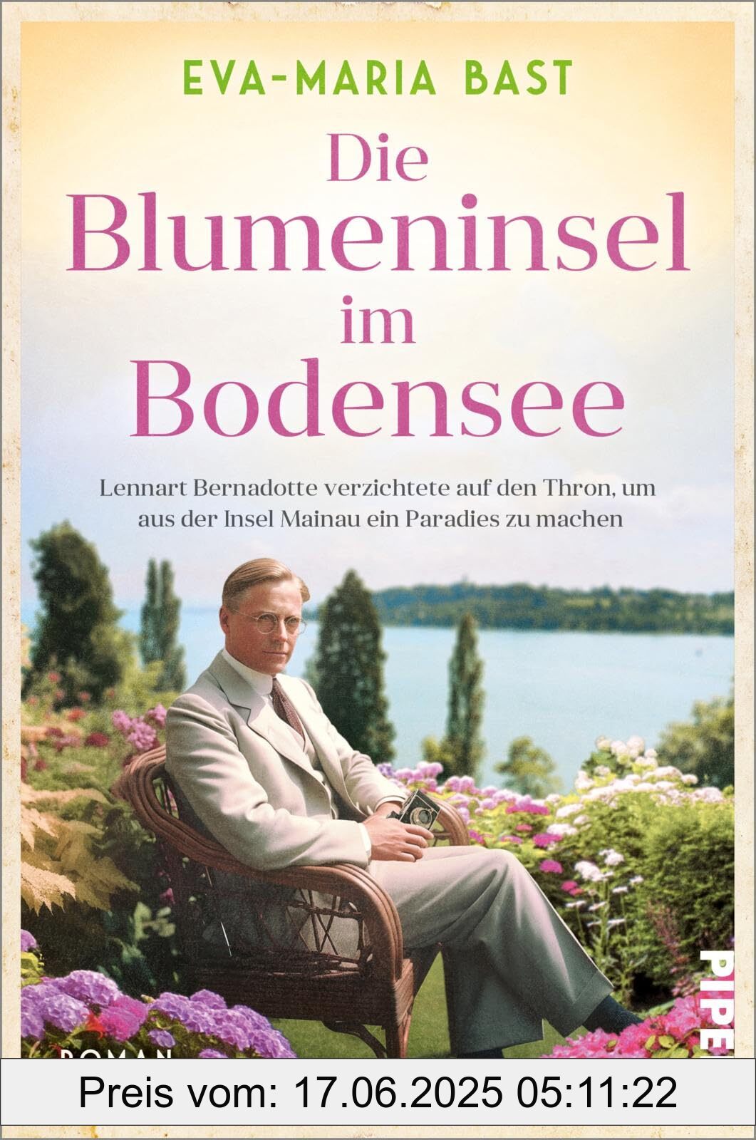 Binding : perfect, Label : Die Blumeninsel im Bodensee : Lennart Bernadotte verzichtete auf den Thron, um aus der Insel Mainau ein Paradies zu machen | Historischer Roman nach einer wahren Geschichte, medium : perfect, numberOfPages : 416, publicationDate : 2025-02-27, languages : german, ISBN : 349206471X