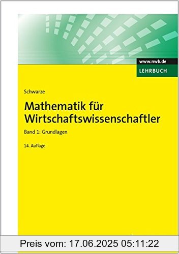 Binding : Broschiert, Edition : 14., vollst. überarb. Aufl., Label : NWB Verlag, Publisher : NWB Verlag, medium : Broschiert, numberOfPages : 210, publicationDate : 2015-07-24, authors : Jochen Schwarze, languages : german, ISBN : 3482515646