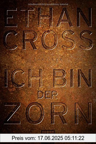 Binding : Taschenbuch, Label : Bastei Lübbe (Bastei Lübbe Taschenbuch), Publisher : Bastei Lübbe (Bastei Lübbe Taschenbuch), medium : Taschenbuch, numberOfPages : 496, publicationDate : 2016-11-11, authors : Ethan Cross, translators : Dietmar Schmidt, languages : german, ISBN : 3404174216