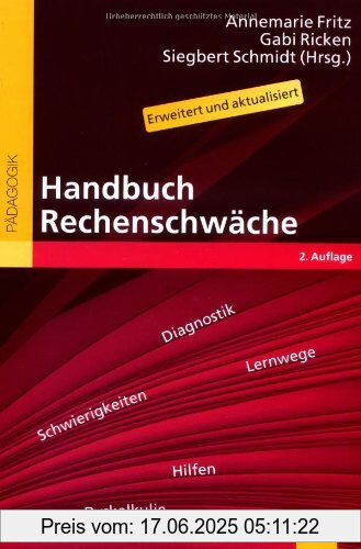 Binding : Gebundene Ausgabe, Edition : 2., überarbeitete Aufl., Label : Beltz, Publisher : Beltz, medium : Gebundene Ausgabe, numberOfPages : 484, publicationDate : 2009-03-11, publishers : Annemarie Fritz, Gabi Ricken, Siegbert Schmidt, languages : german, ISBN : 3407831641