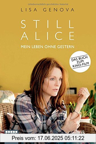 Binding : Taschenbuch, Edition : Aufl. 2015, Label : Bastei Lübbe (Bastei Lübbe Taschenbuch), Publisher : Bastei Lübbe (Bastei Lübbe Taschenbuch), medium : Taschenbuch, numberOfPages : 320, publicationDate : 2015-02-12, authors : Lisa Genova, translators : Veronika Dünninger, languages : german, ISBN : 3404271157