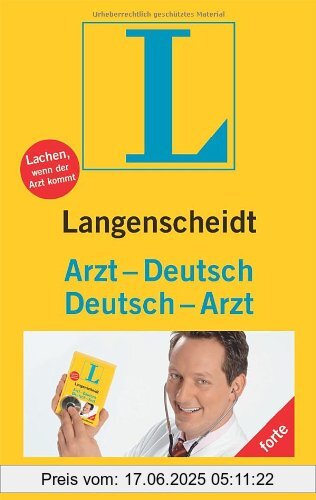 Brand : Unbekannt, Binding : Gebundene Ausgabe, Label : Langenscheidt, Publisher : Langenscheidt, PackageQuantity : 1, Feature : Langenscheidt Arzt/Deutsch 9783468731778, medium : Gebundene Ausgabe, numberOfPages : 128, publicationDate : 2007-03-26, releaseDate : 2007-03-26, authors : Eckart von Hirschhausen, languages : german, ISBN : 3468731779