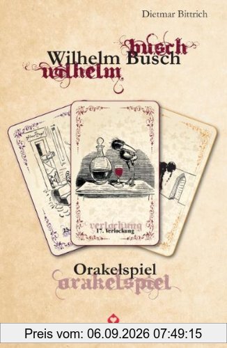 Wilhelm Busch Orakel: Orakelspiel. Set mit Buch und Karten