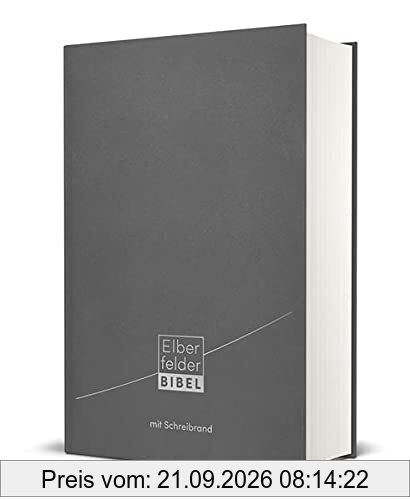 Elberfelder Bibel: mit Schreibrand, Leder