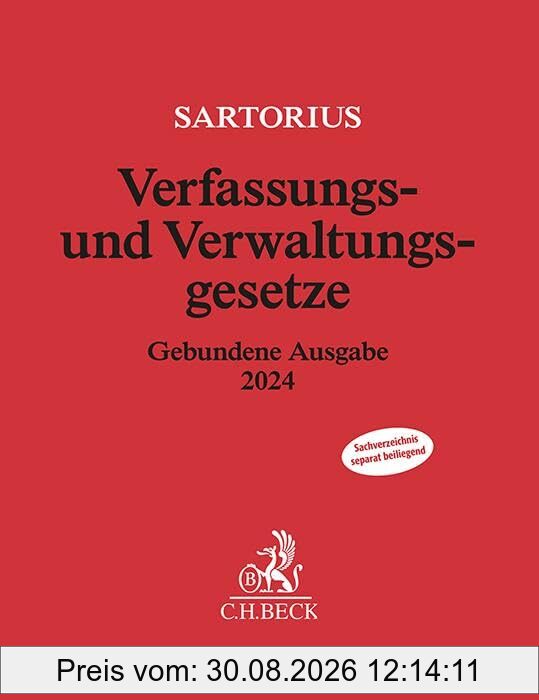 Verfassungs- und Verwaltungsgesetze: Gebundene Ausgabe 2024 - Rechtsstand: 16. Februar 2024 (Beck'sche Textausgaben)