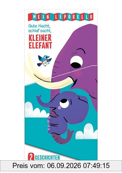 Mein Leporello - Gute Nacht, schlaf sacht, kleiner Elefant: Bilderbuch