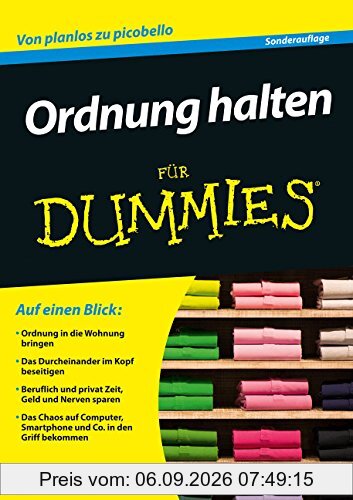 Ordnung halten für Dummies (Fur Dummies)