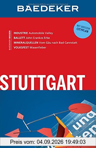Baedeker Reiseführer Stuttgart: mit GROSSEM CITYPLAN