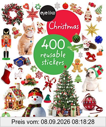 Eyelike Stickers: Christmas: 400 reusable stickers
