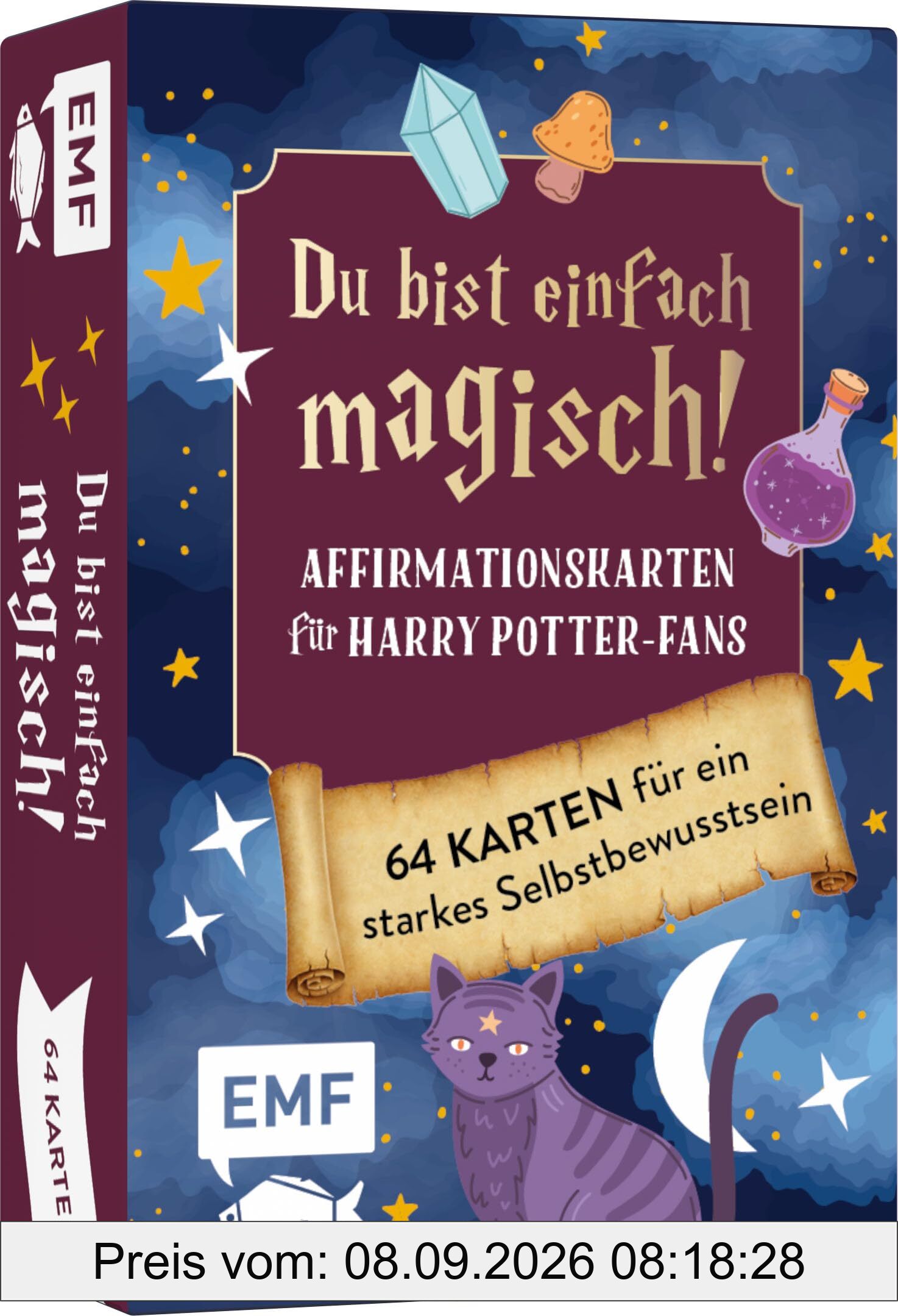 Kartenset: Du bist einfach magisch! Affirmationskarten für Harry Potter-Fans: 64 Karten mit Affirmationen und Impulsen aus der Zauberwelt – Mit positiven Gedanken dein Selbstbewusstsein stärken