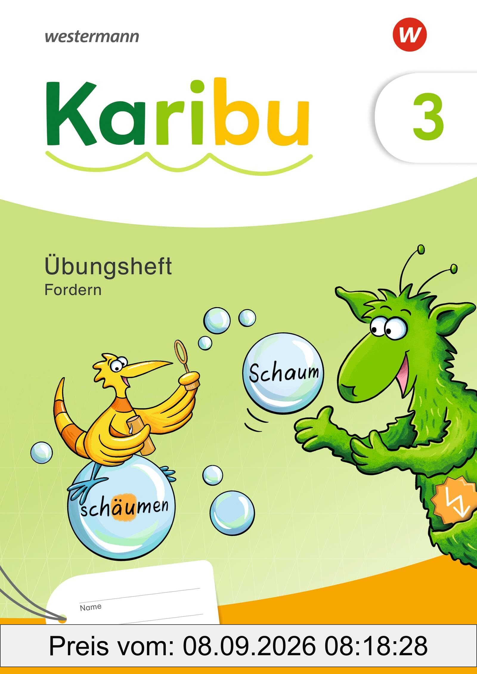 Karibu - Ausgabe 2024: Übungsheft Fordern 3 passend zu Ausleihe und Verbrauch